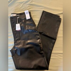 Abercrombie & Fitch Faux Leather Pants (NWT)